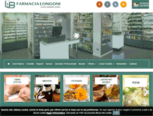 Tablet Screenshot of farmacialongoni.it